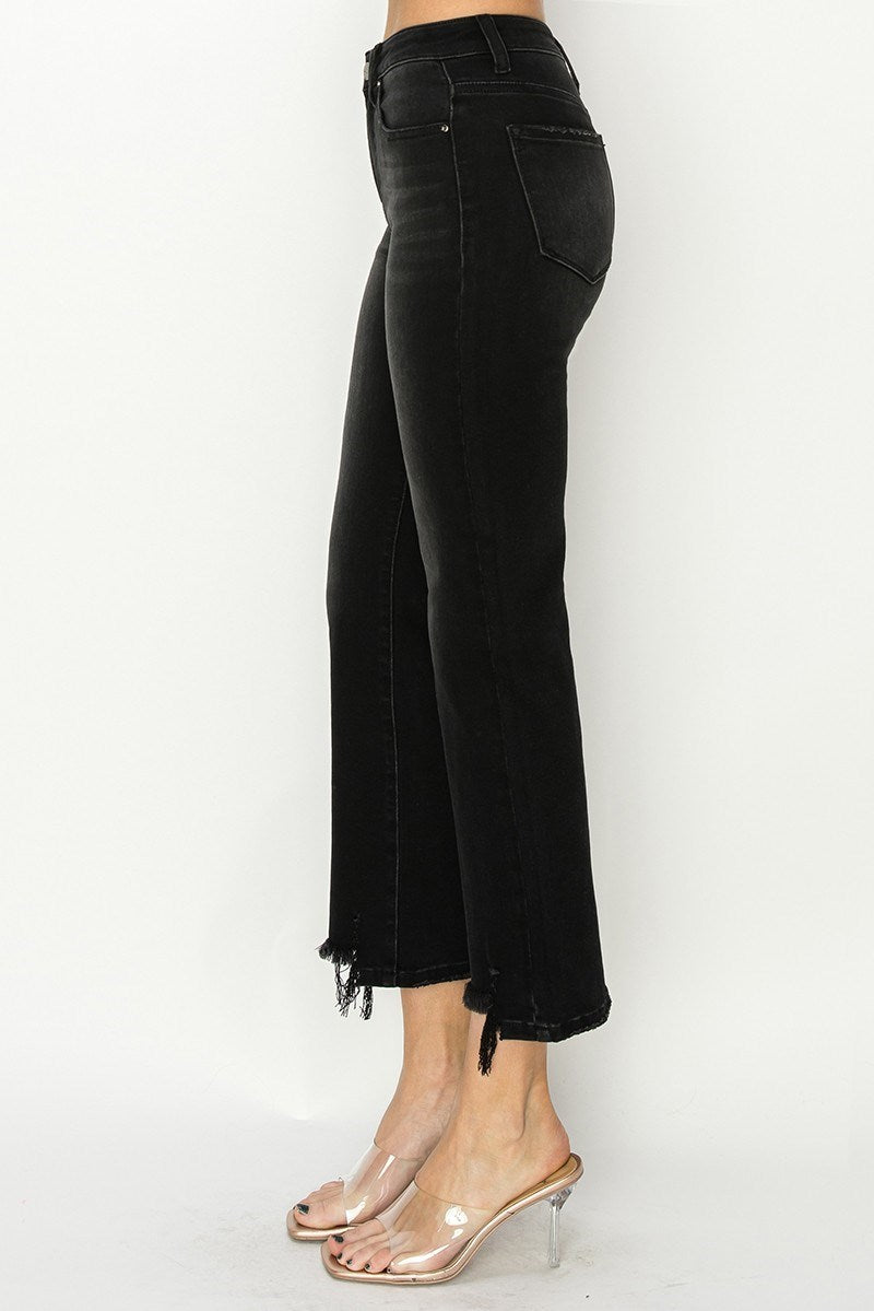 The Midnight Straight Jean (Black)  Risen Brand