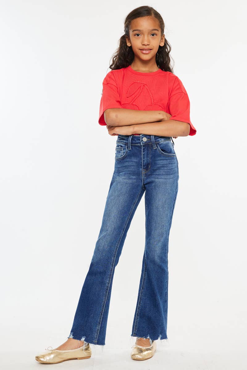 YOUTH OPEN PACK HIGH RISE BOOTCUT JEANS KANCAN