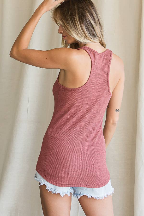 Southern California Casual Women's Tank Top Marsala