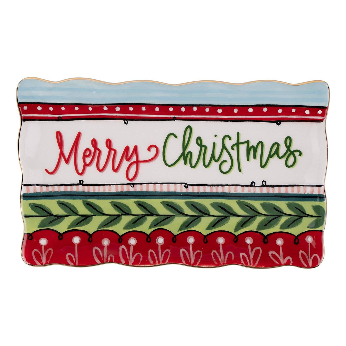 Bright Merry Christmas Trinket Tray