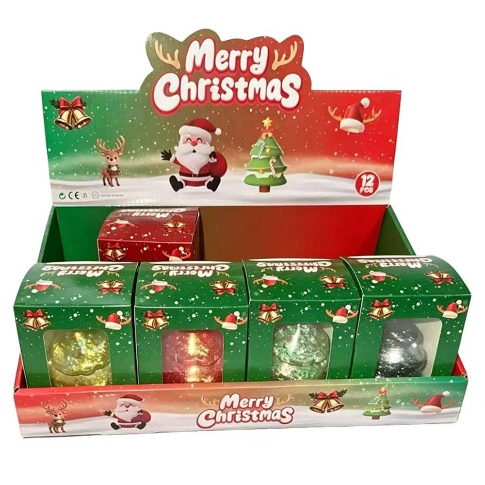 Glitter Christmas Santa Squeeze