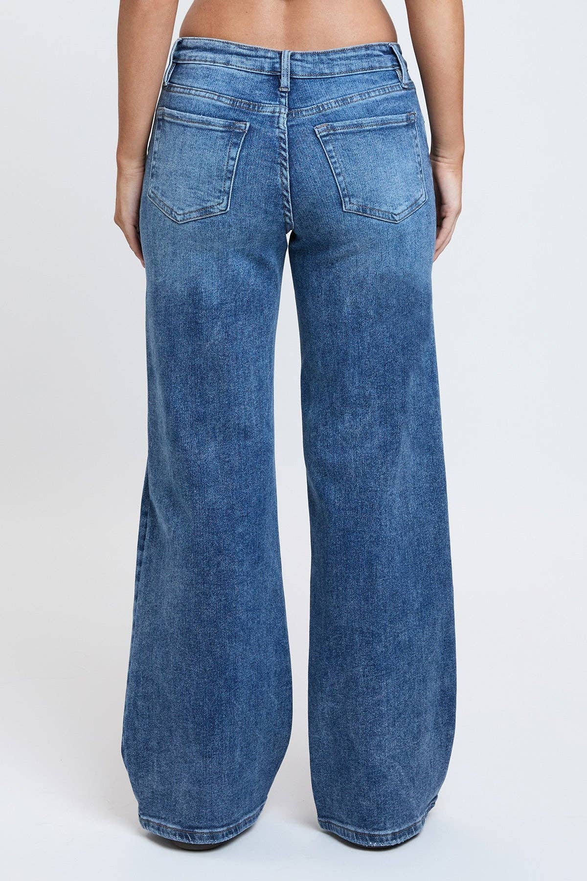 Luxe Bella Wide Leg Jeans MEDIUM WASH