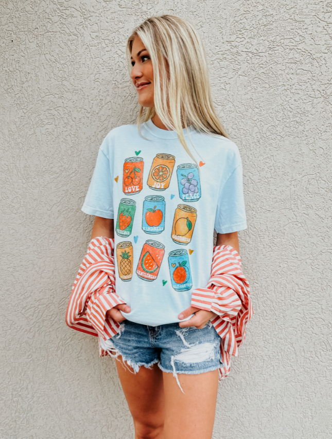 Flavor of Faith Tee ADULT Chambray