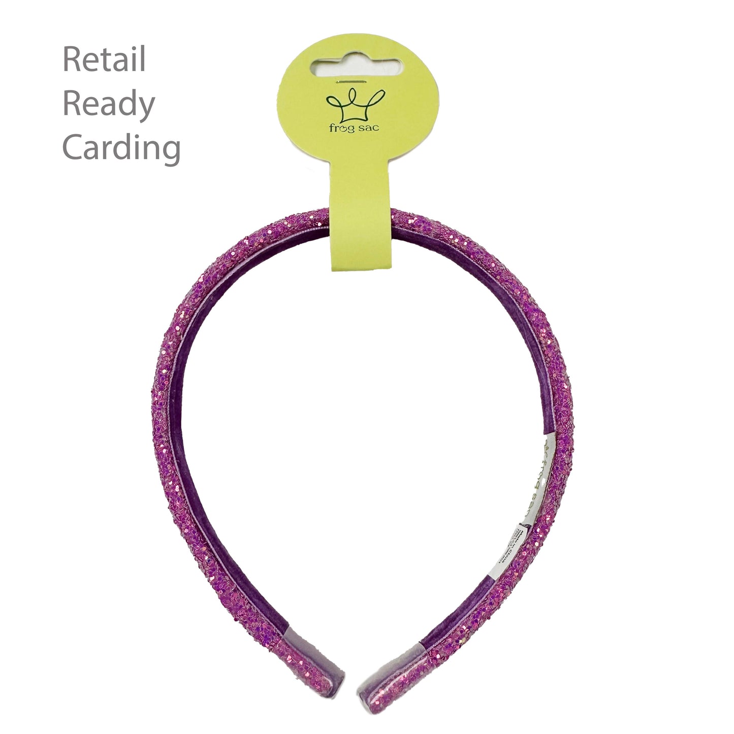 Glitter Headband - Thin Hairbands for Kids: Multi-Colored