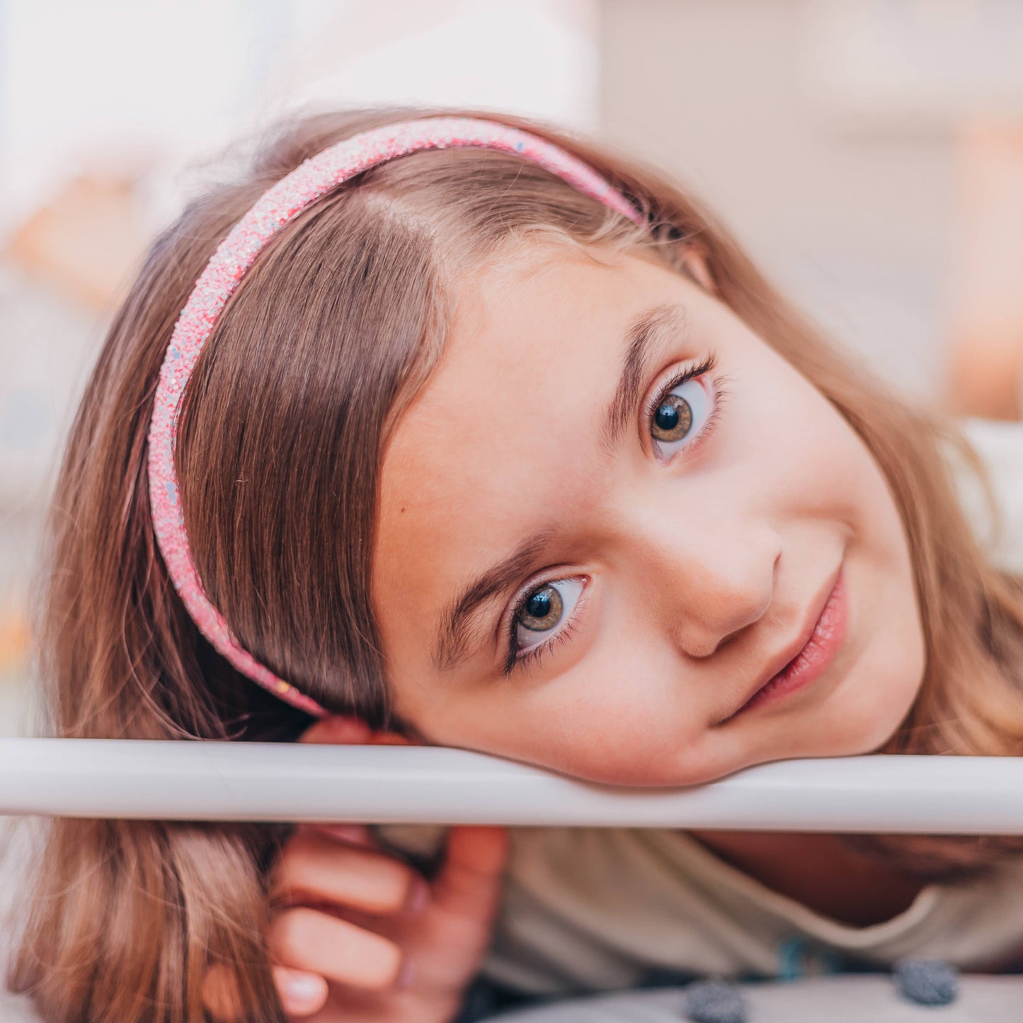 Glitter Headband - Thin Hairbands for Kids: Multi-Colored