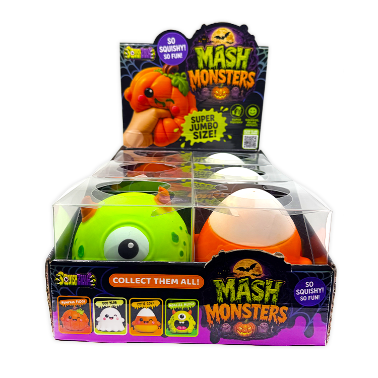 Fun Doh JUMBO Halloween Monsters Squishy Toy - 6/Display: Wholesale Price