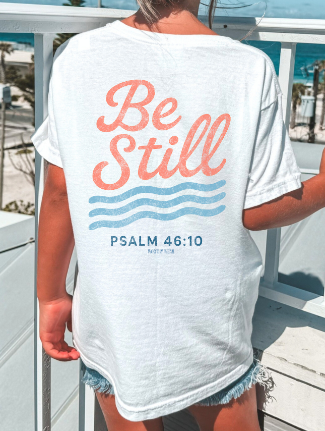 Be Still - Youth Tee: White
