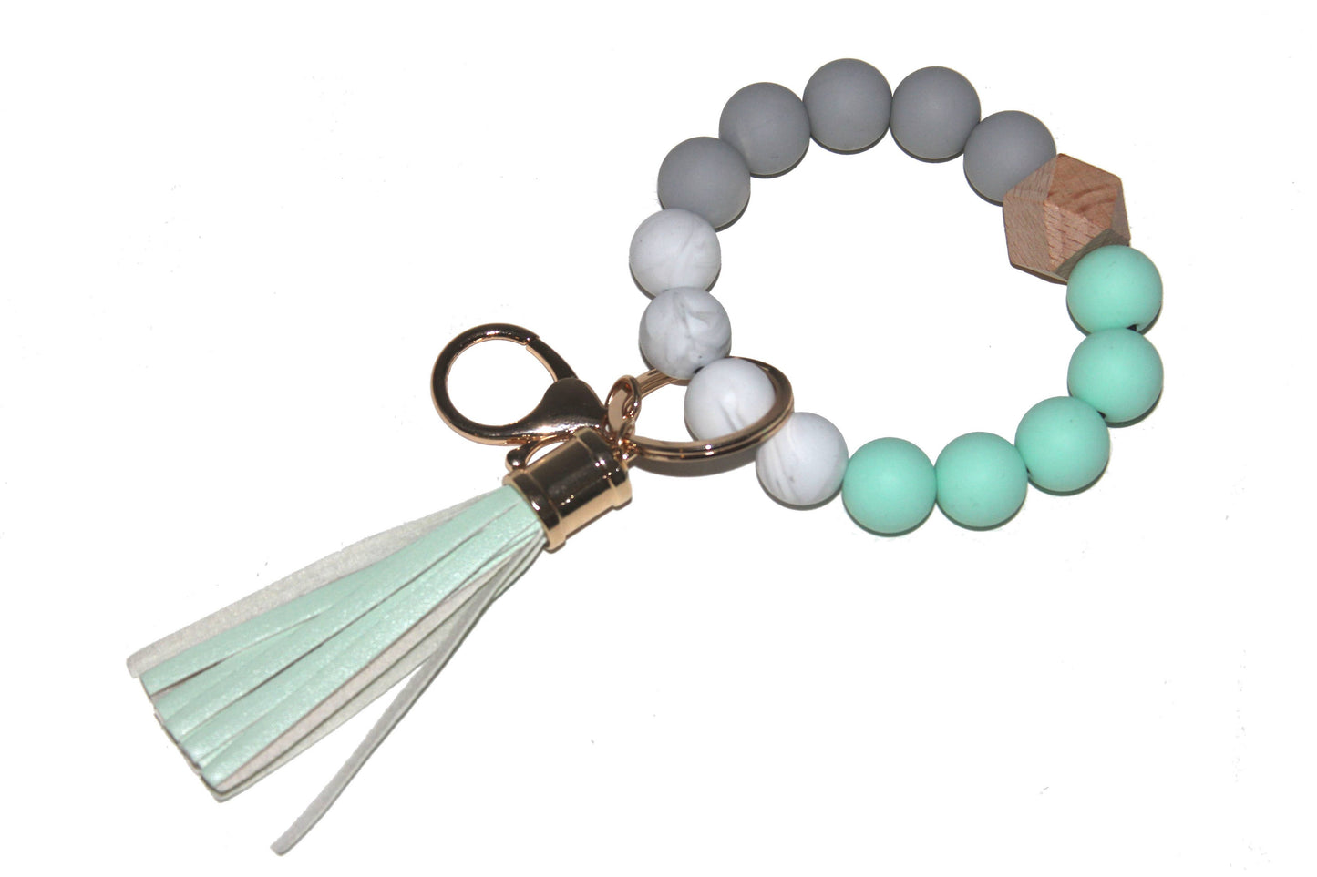 Beaded Keyring/Keychain Bracelet