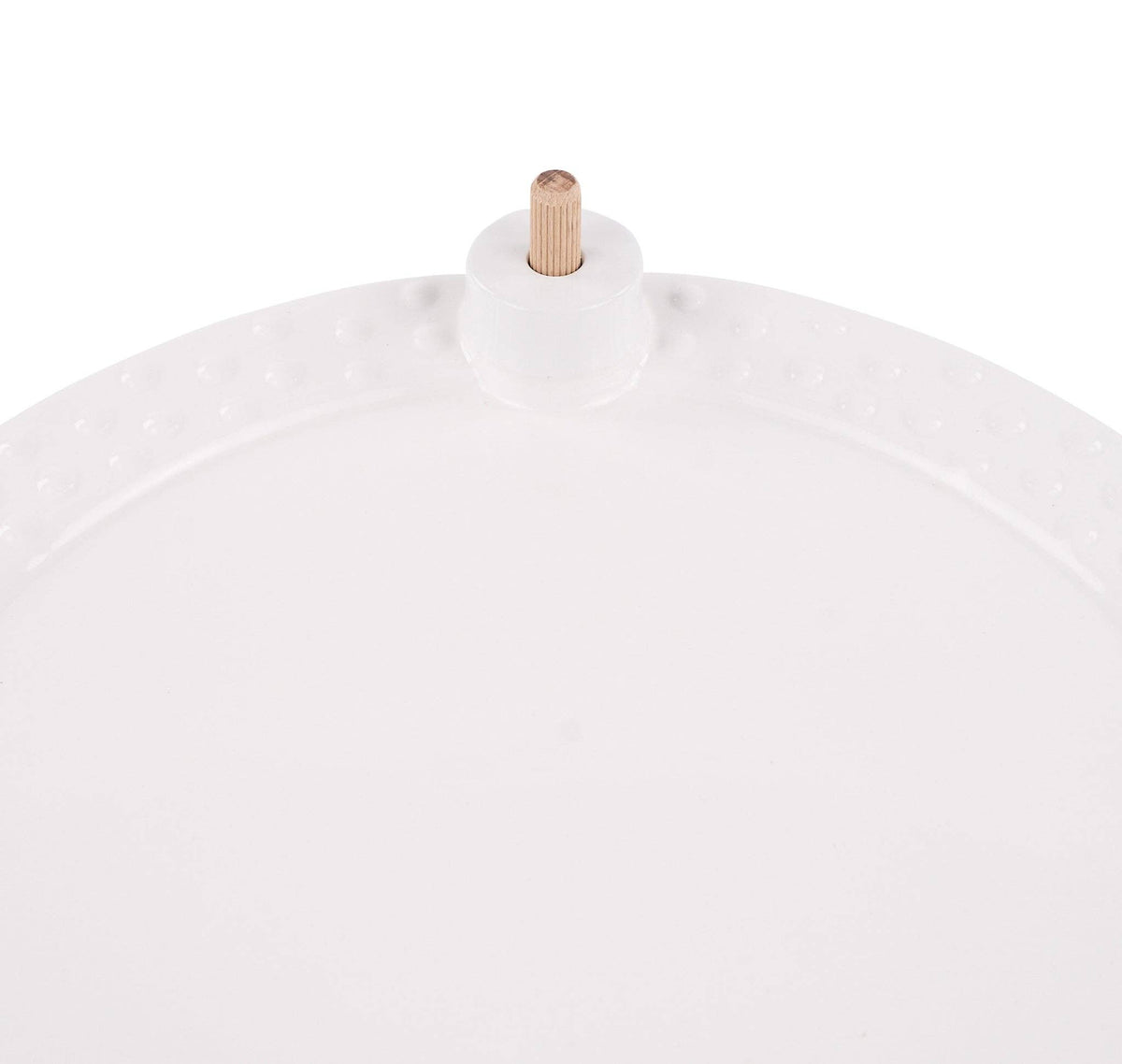 White Round Platter