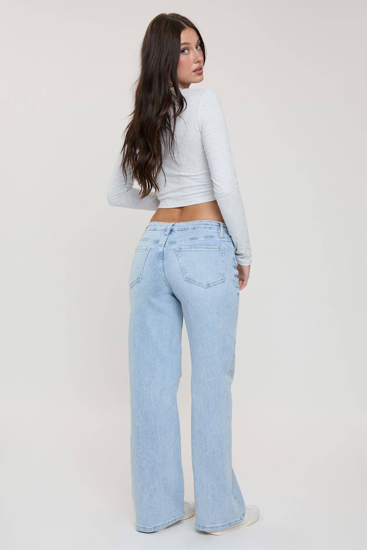 Luxe Bella Wide Leg Jeans MEDIUM WASH