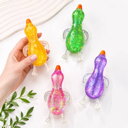Glitter Duck Squeeze Squishy Stress Relief Toy