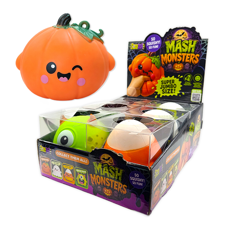 Fun Doh JUMBO Halloween Monsters Squishy Toy - 6/Display: Wholesale Price