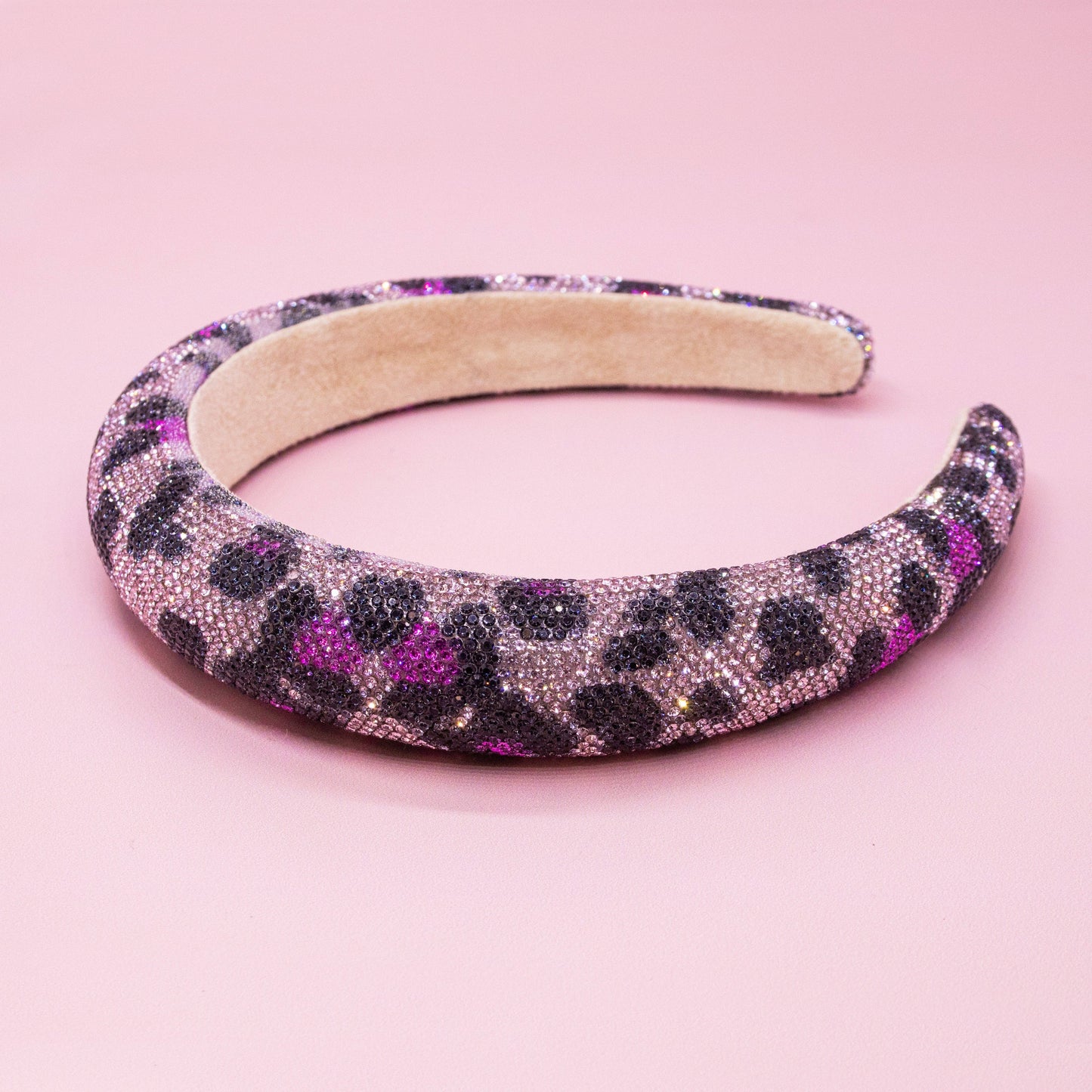 Rhinestone Headband - Kids Leopard Animal Print Hair Band