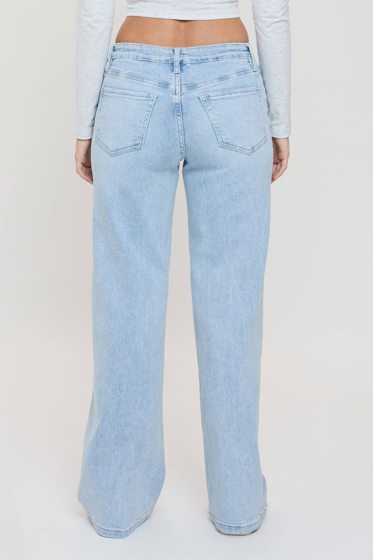 Luxe Bella Wide Leg Jeans LIGHT