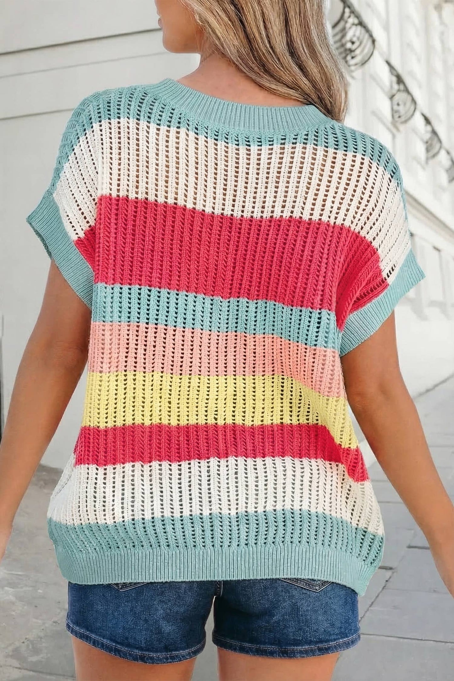 Sunset Stitches Sweater 🌸