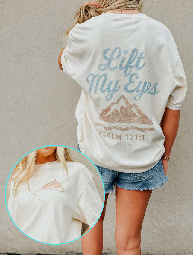 Lift My Eyes Tee ADEULT Ivory