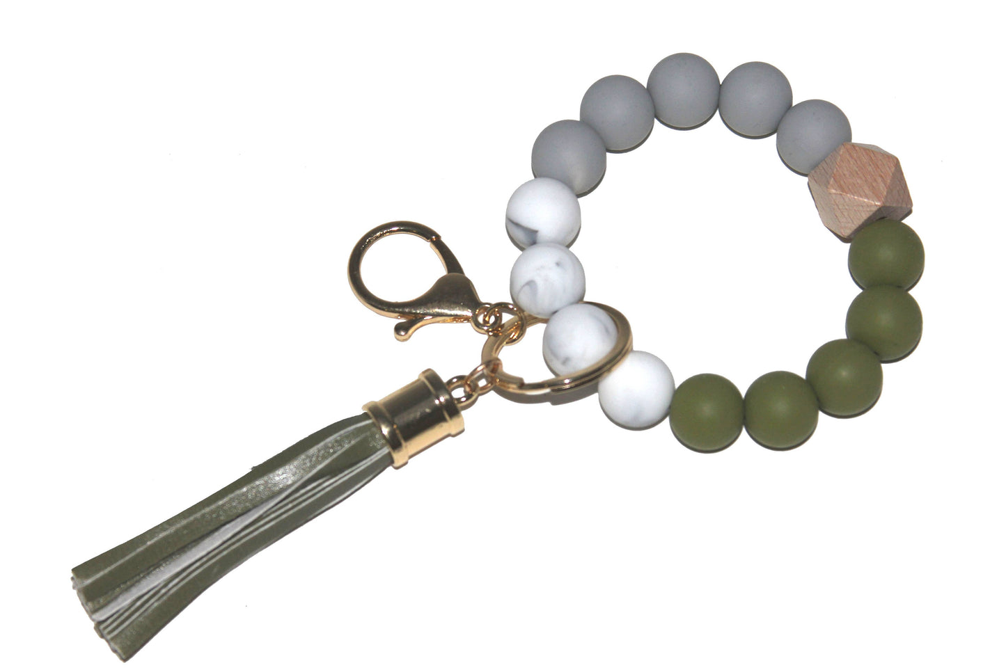 Beaded Keyring/Keychain Bracelet