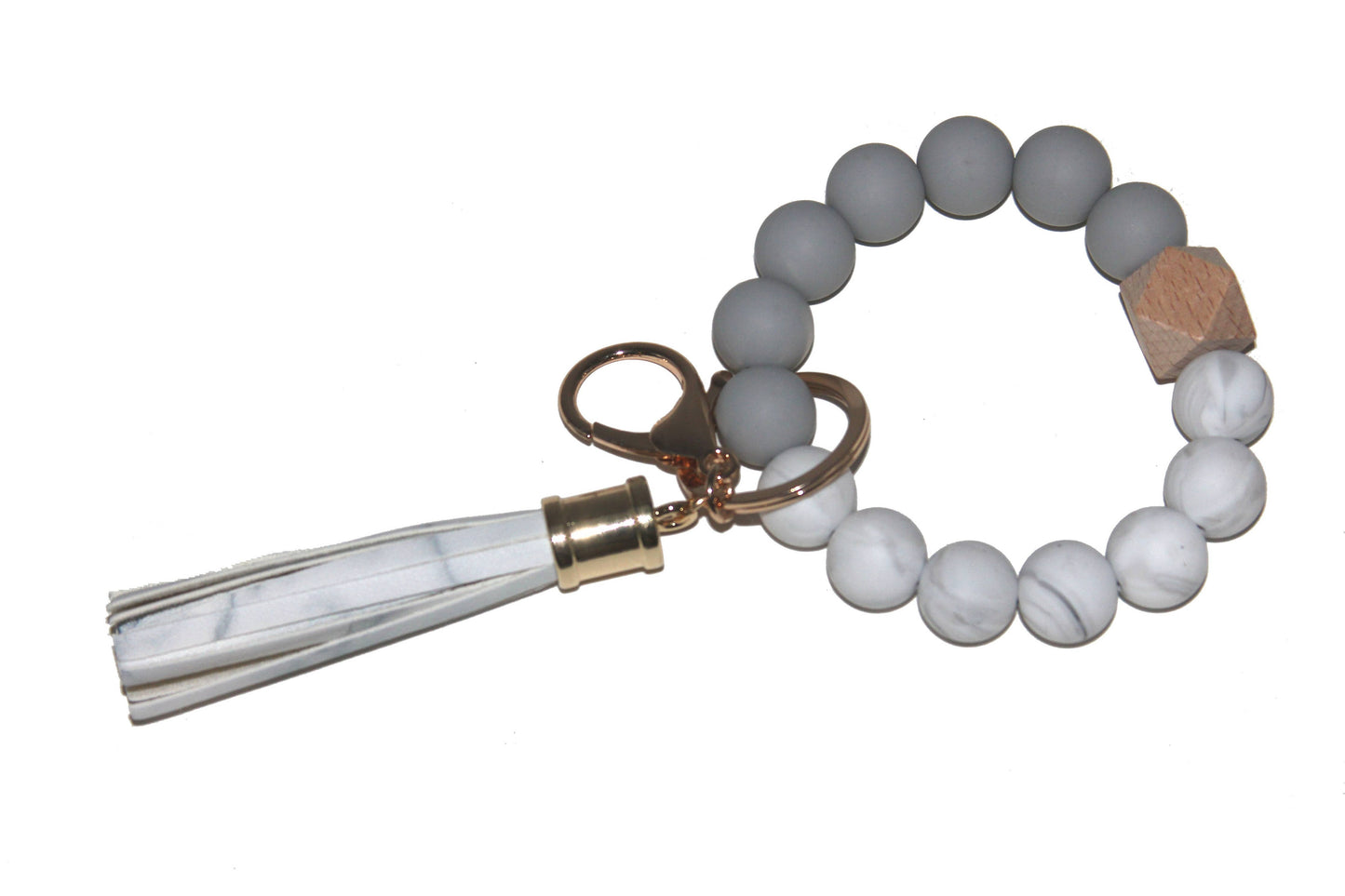 Beaded Keyring/Keychain Bracelet