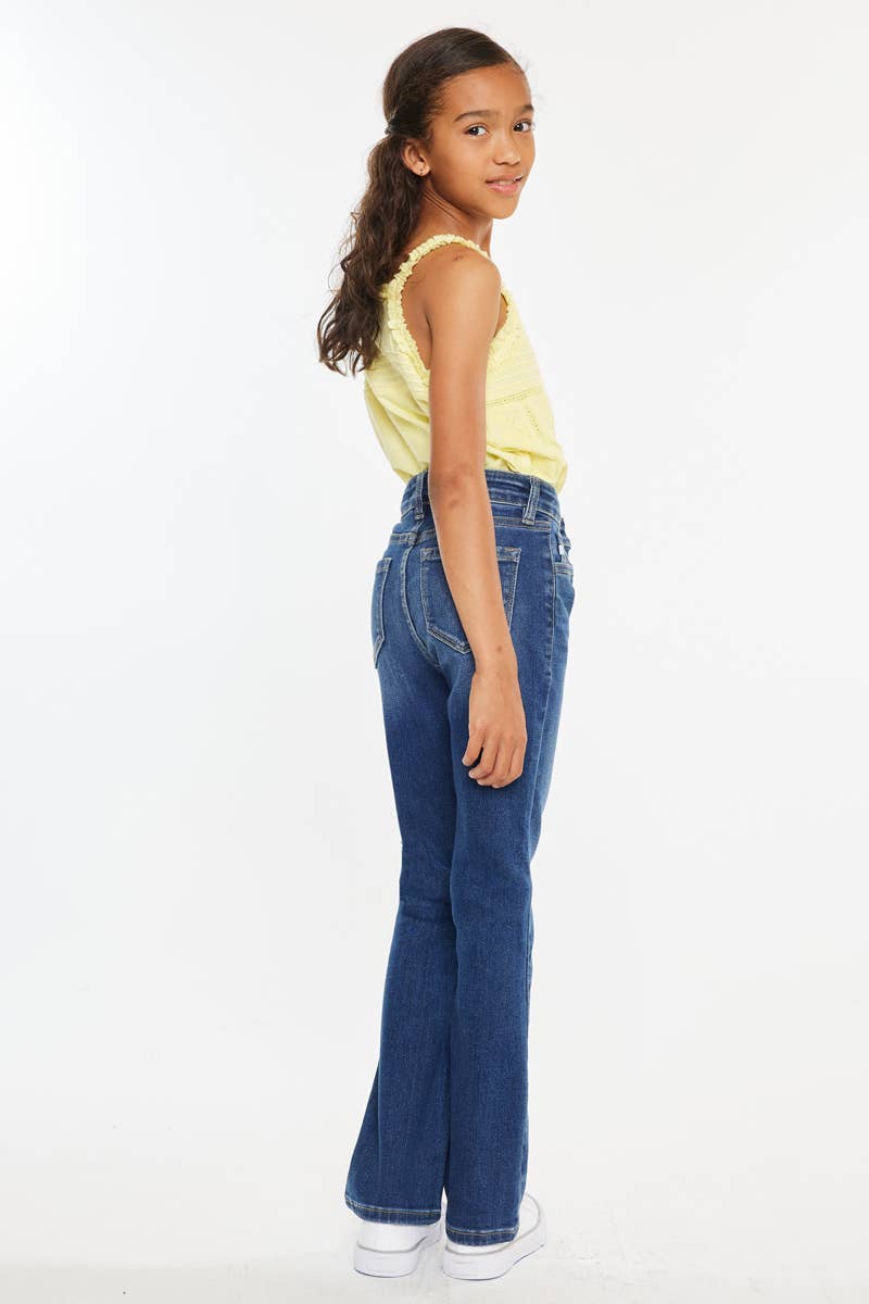 GIRL KIDS OPEN PACKS HIGH RISE BOOTCUT JEANS KANCAN BRAND