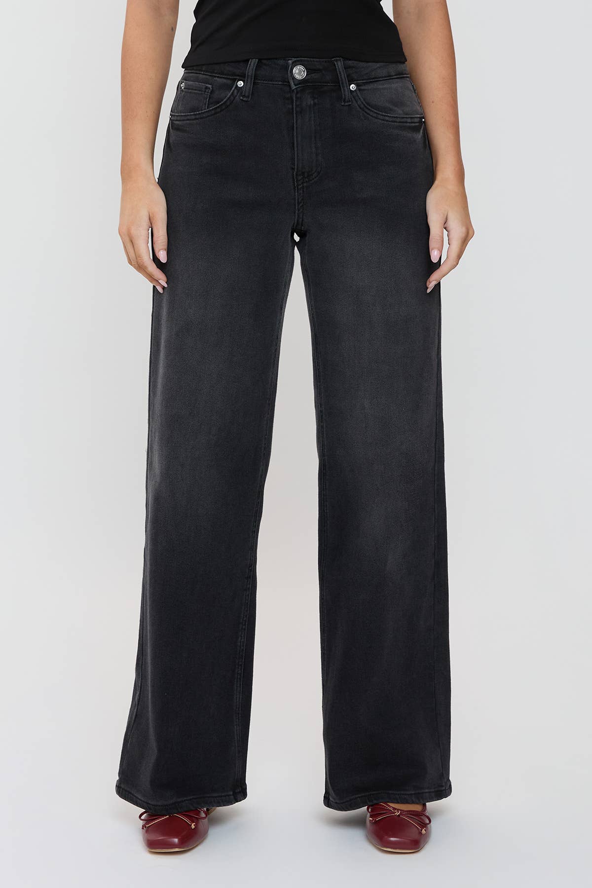 Luxe Bella Wide Leg Jeans MEDIUM WASH