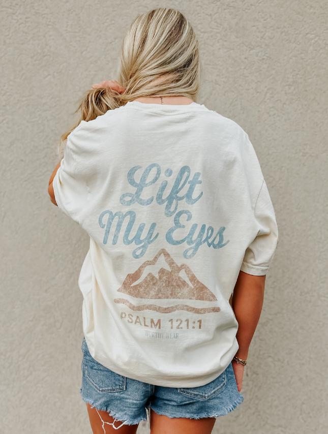 Lift My Eyes Tee ADEULT Ivory