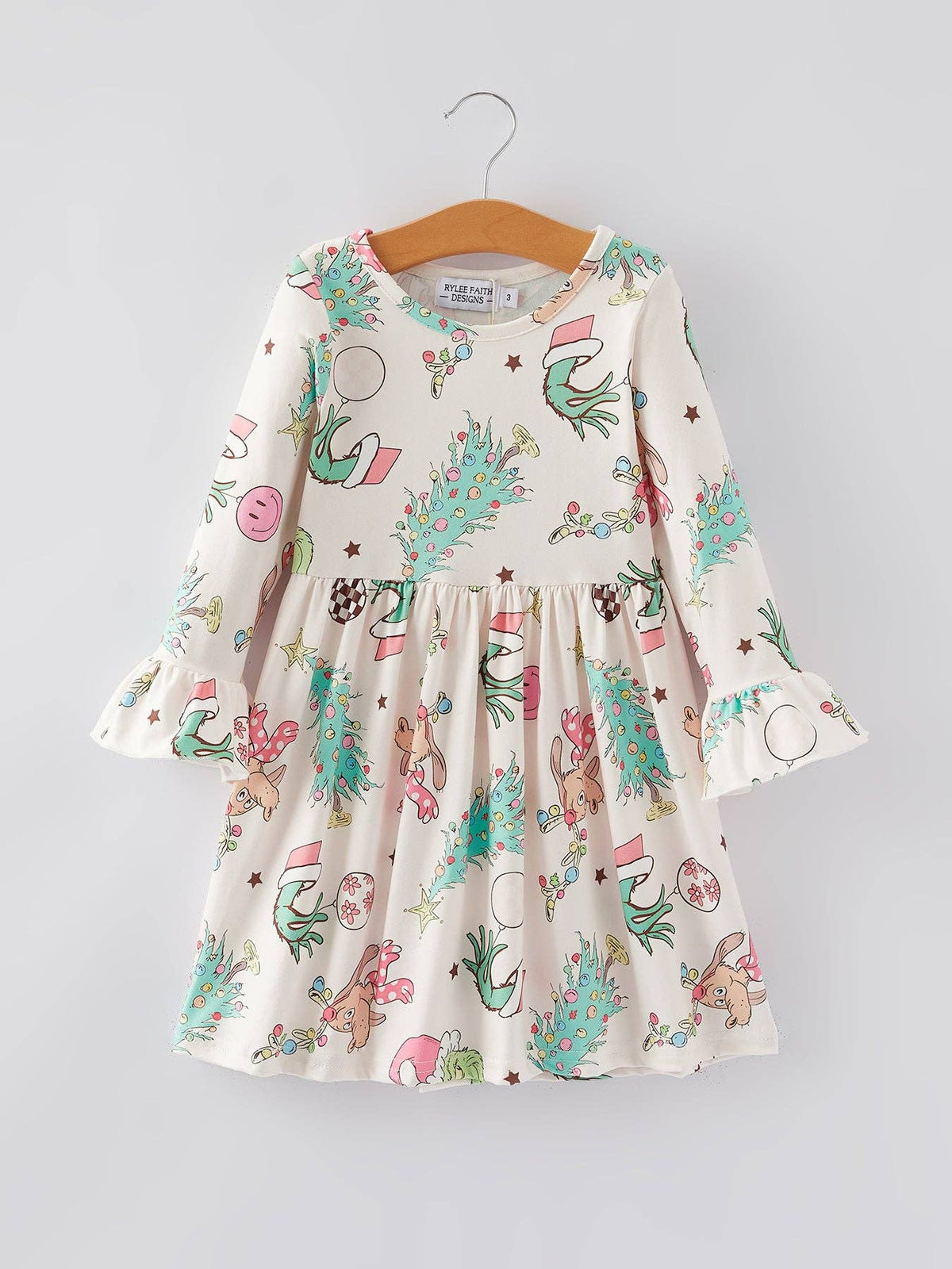 The Grinch Who Steals Smiles Girls Youth Dress