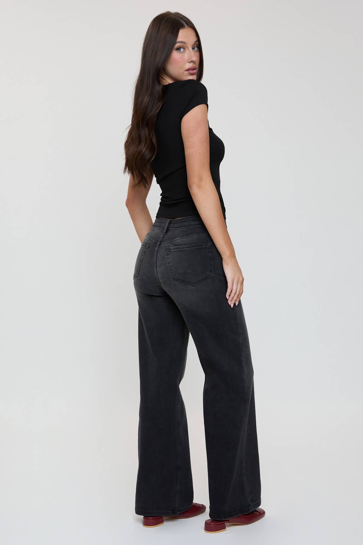 Luxe Bella Wide Leg Jeans MEDIUM WASH
