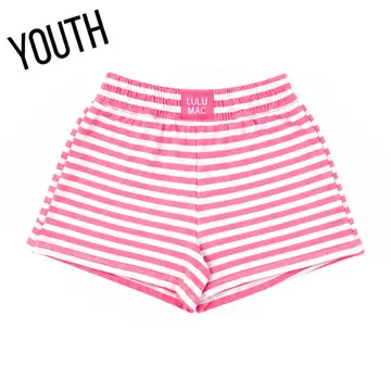 LULU MAC Match me Stripe Shorts (Blue & Pink)